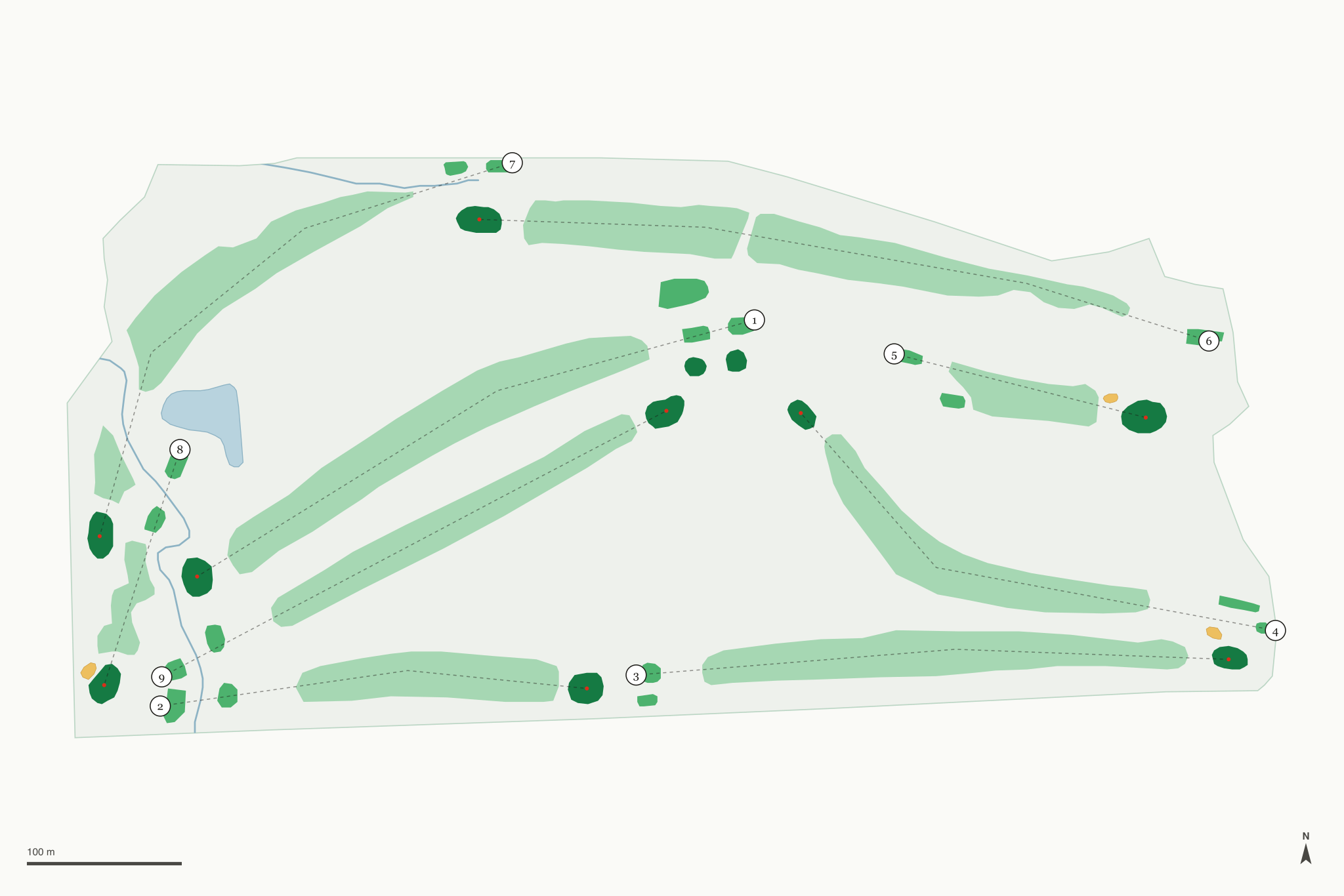Map of Moscow Elks Lodge Golf Club