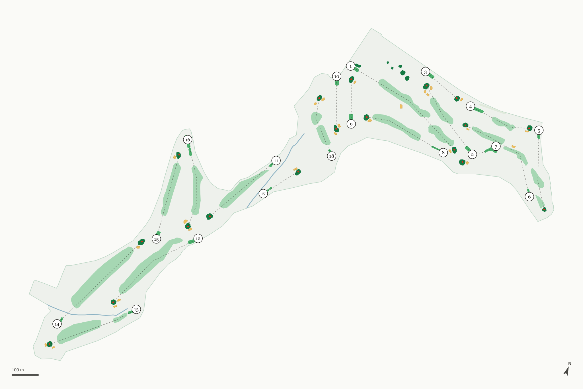 Map of Mission Trails Golf Course
