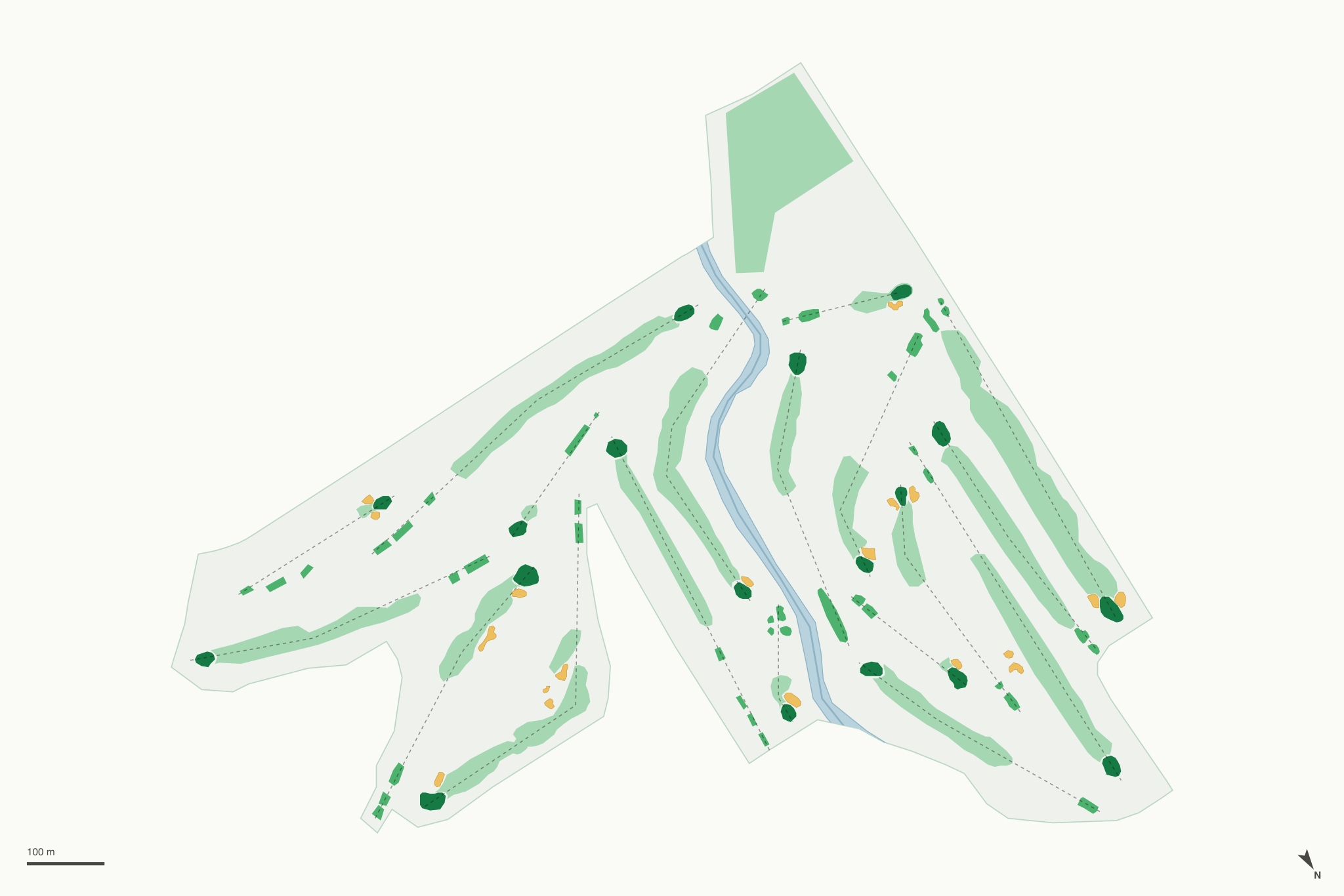 Map of Rose Park Golf Course