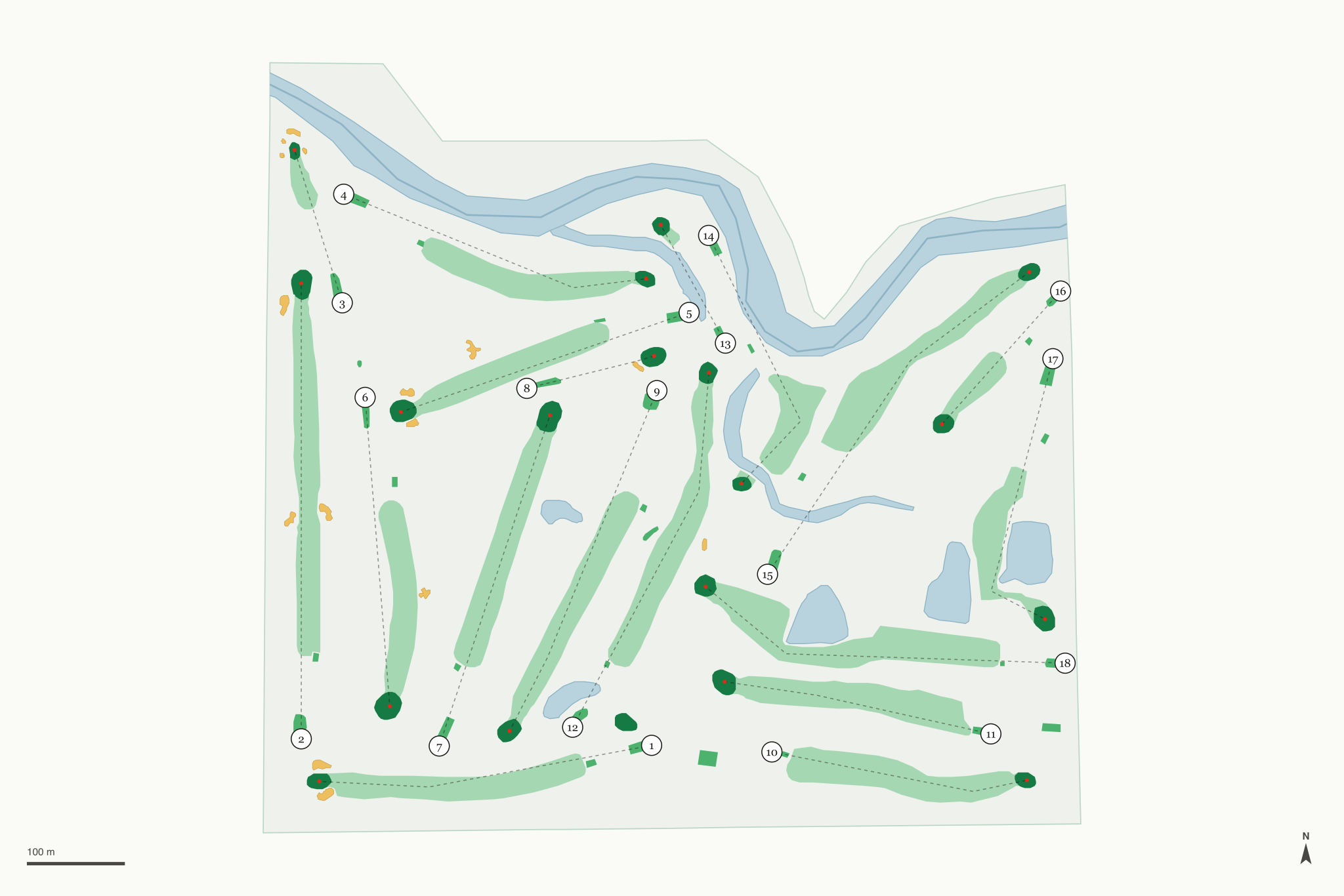 Map of Kings Mill Golf Club