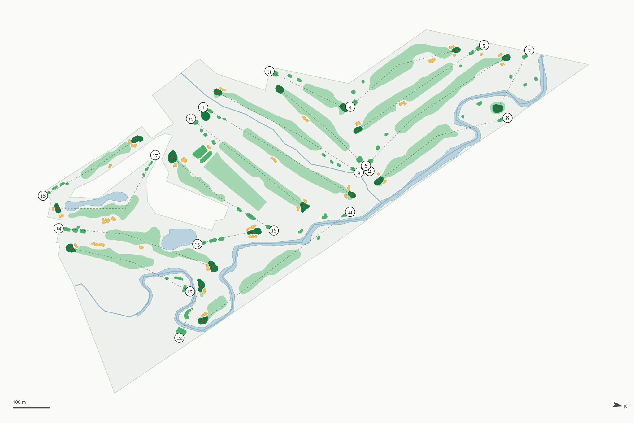 Map of Juniper Hills Country Club