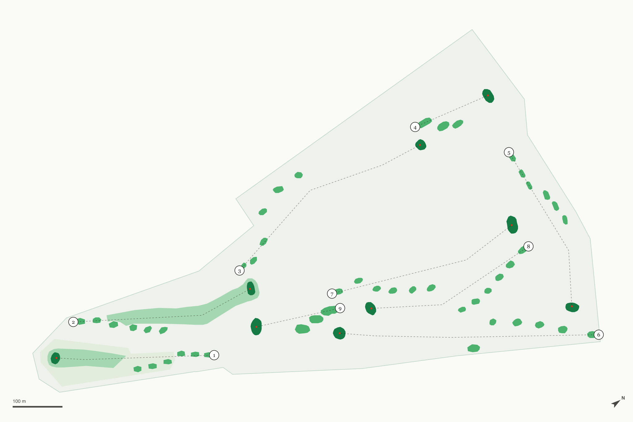 Map of Iron Horse Golf Course