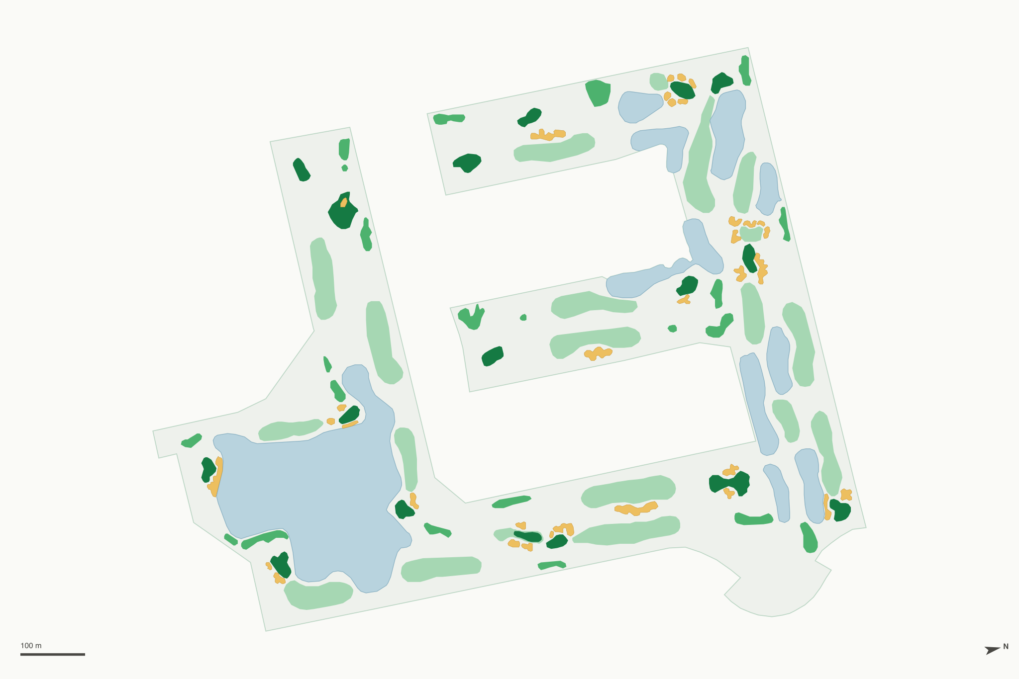 Map of Glendale Lakes Golf Club