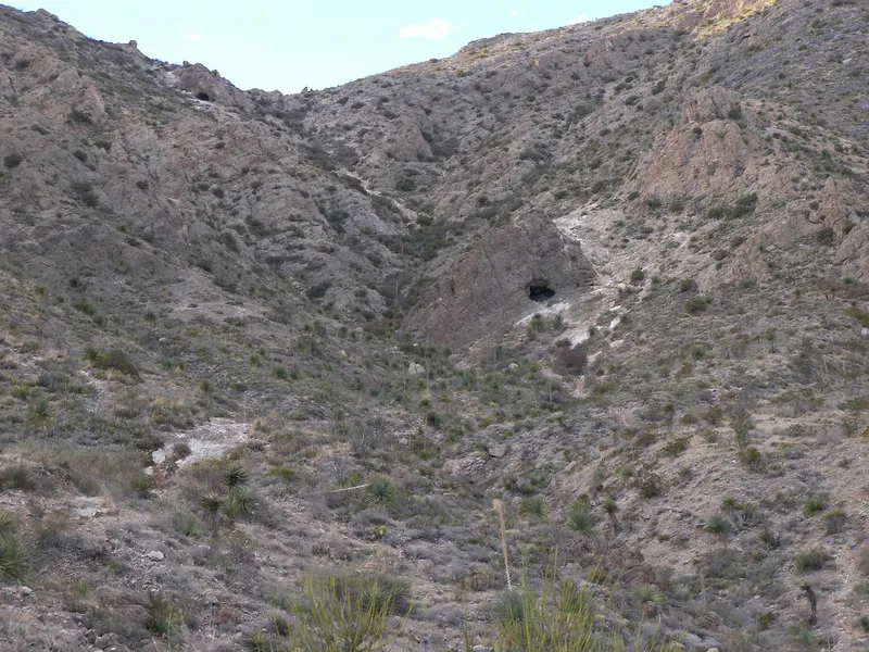 Caves on the Ron Coleman Trail in Franklin Mountains State Park in El Paso, Texas, United States.
