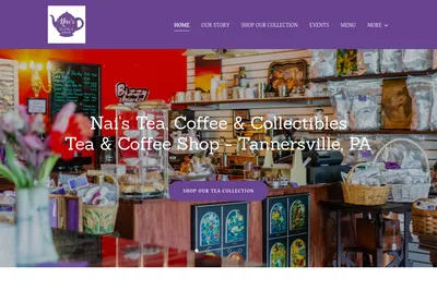 Nai's Tea, Coffee & Collectibles website homepage