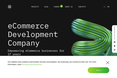 Screenshot of the Web-Systems Solutions homepage