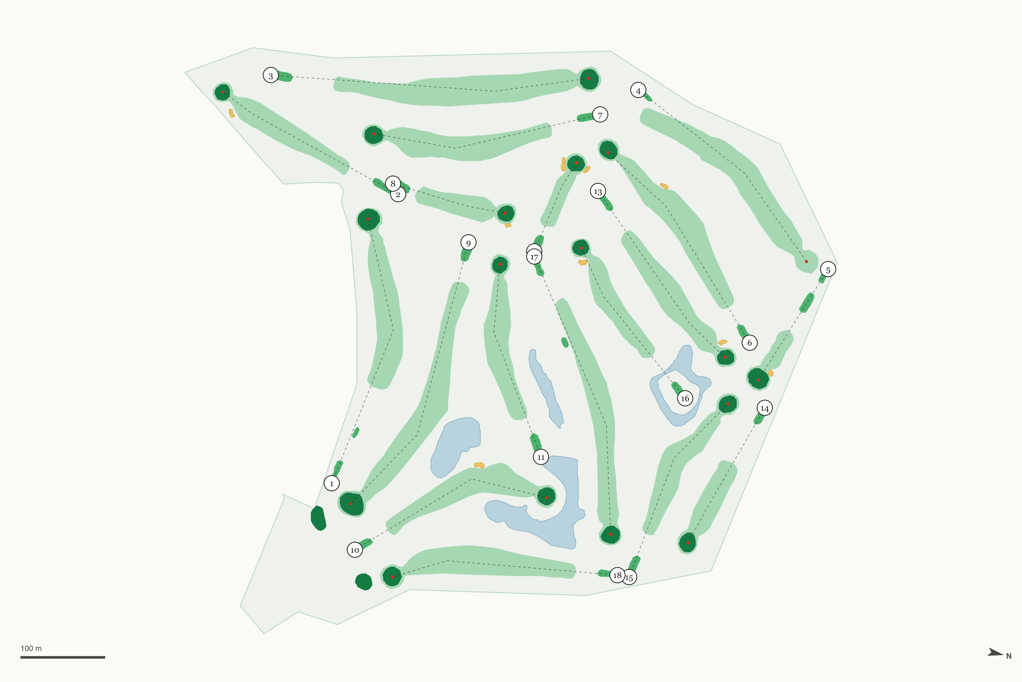 Map of Glacier View Golf Club