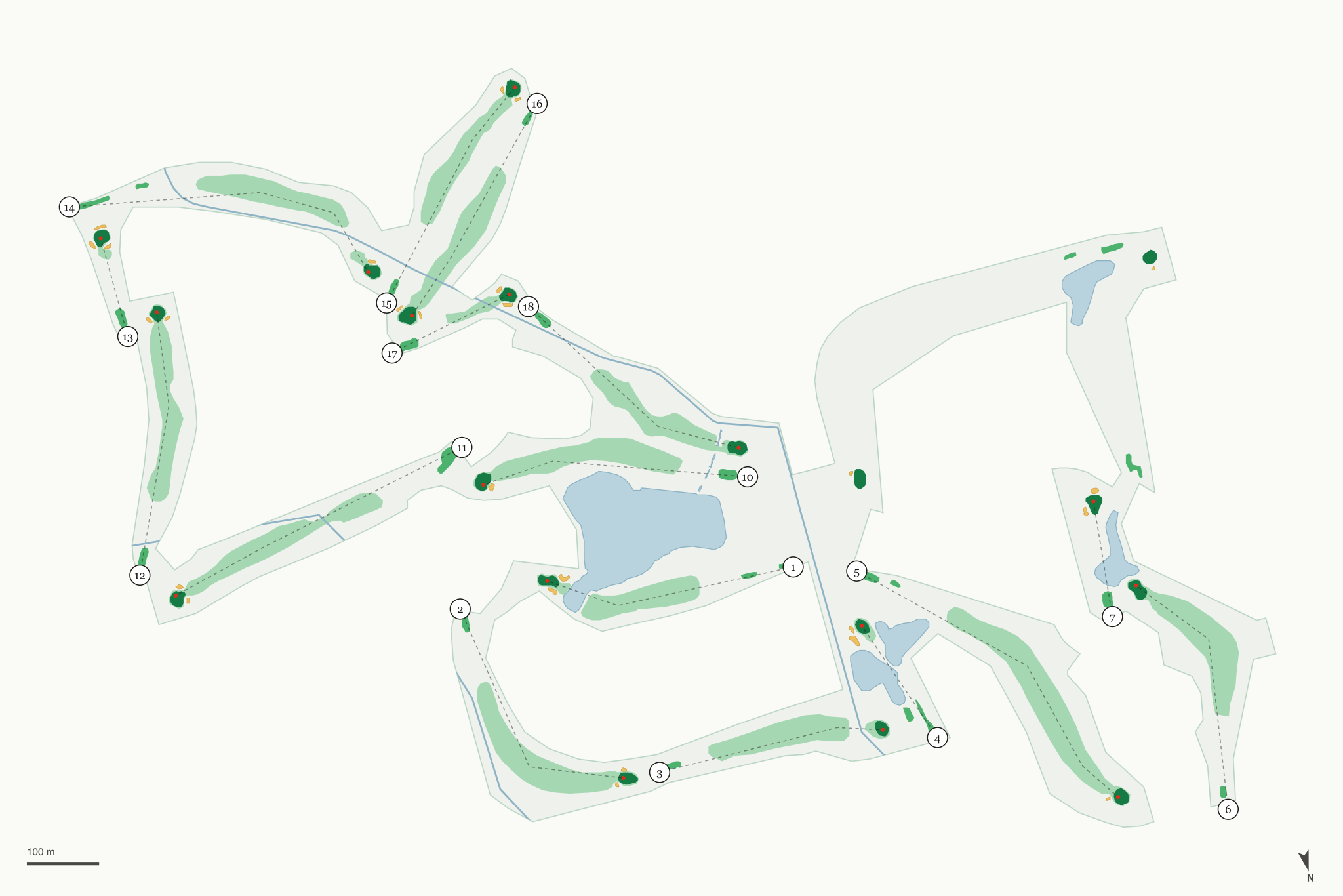 Map of Lakeview Golf Course