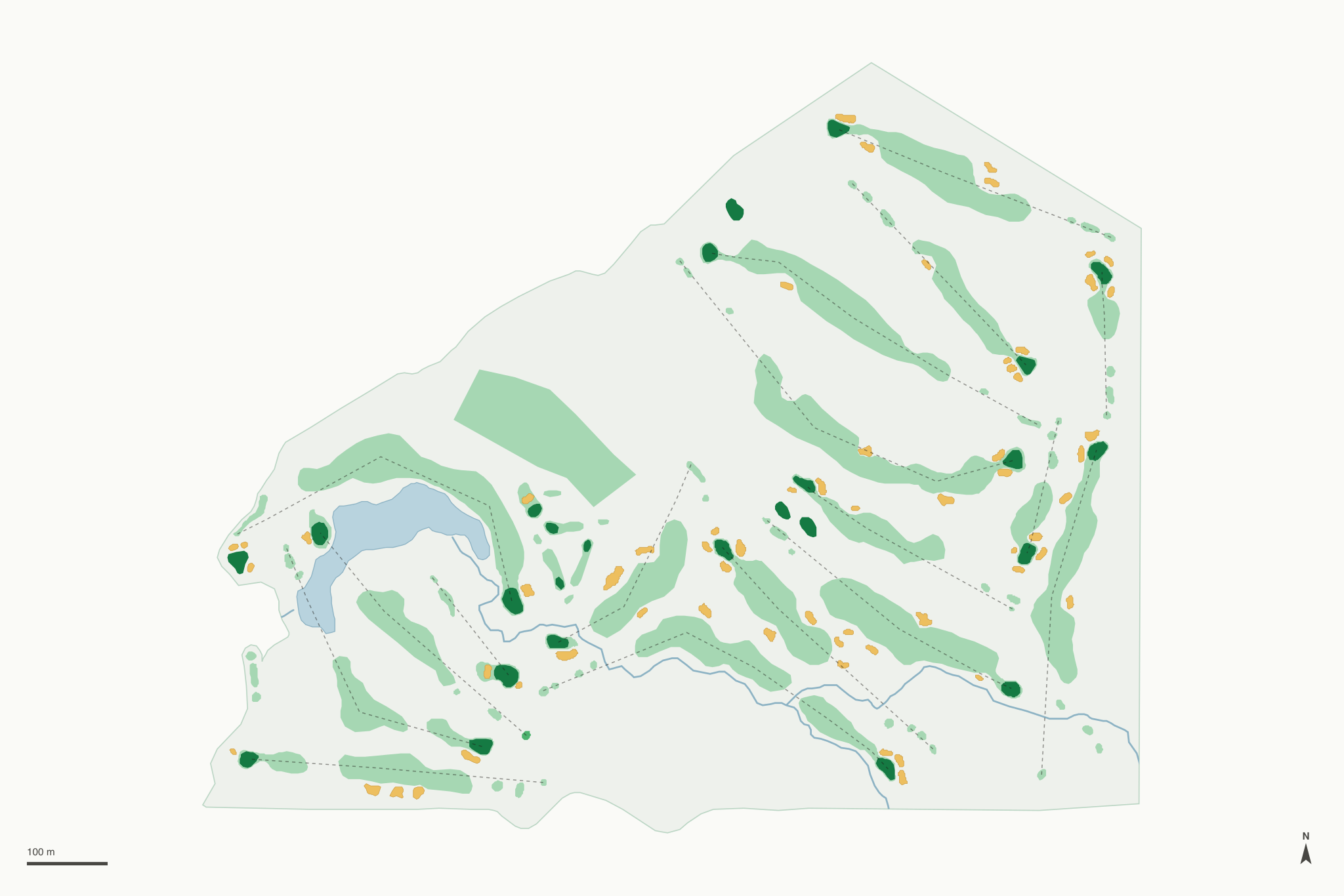 Map of Hunter Ranch Golf Course