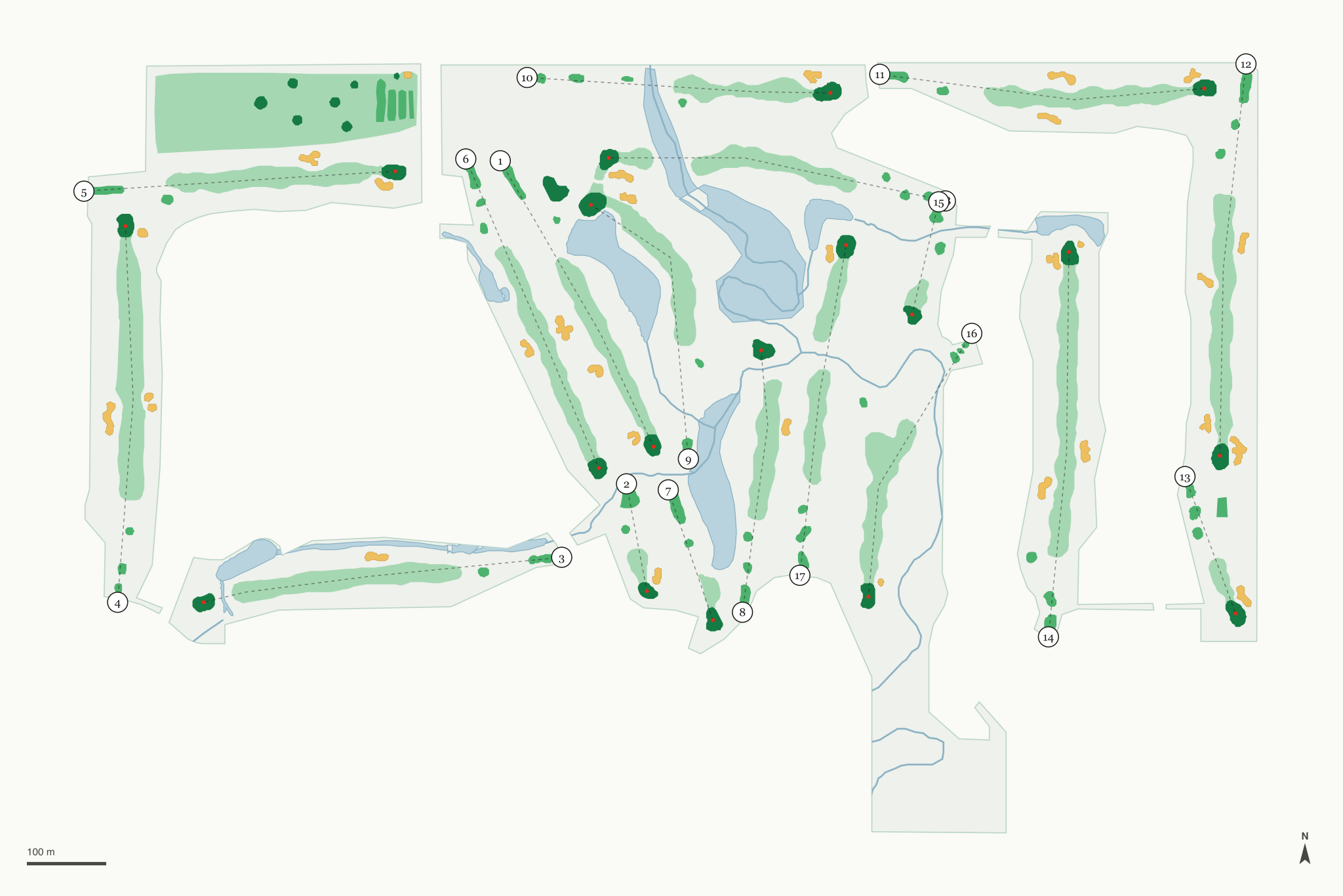 Map of Briarwood Golf Club