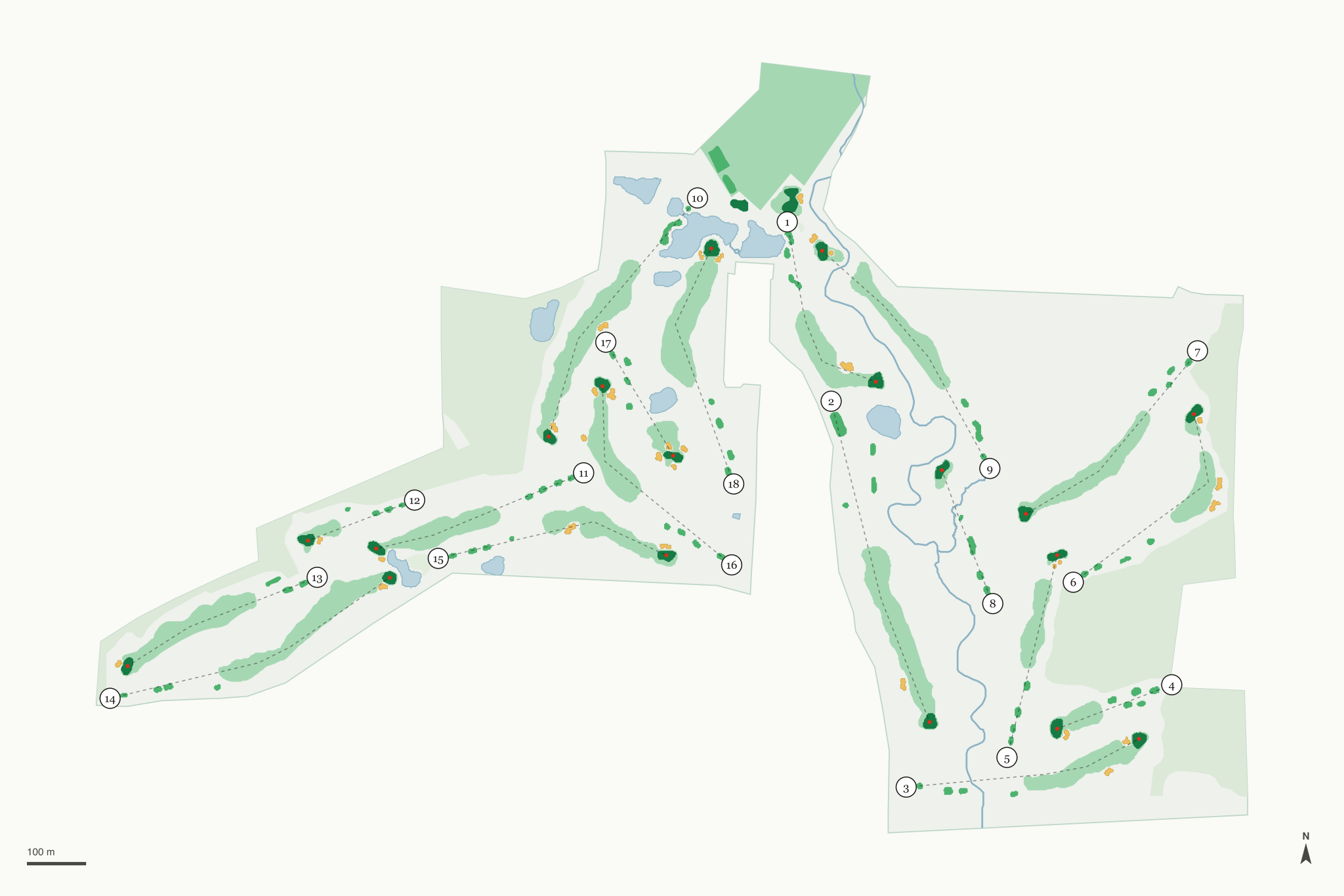 Map of Adams Pointe Golf Club