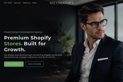Screenshot of the XEE CREATIVE'S® - Your Trusted Partner for Higher Conversions | Store Redesigns, Migrations, New Store Development, Dropshipping Solutions, Custom Themes & SEO homepage