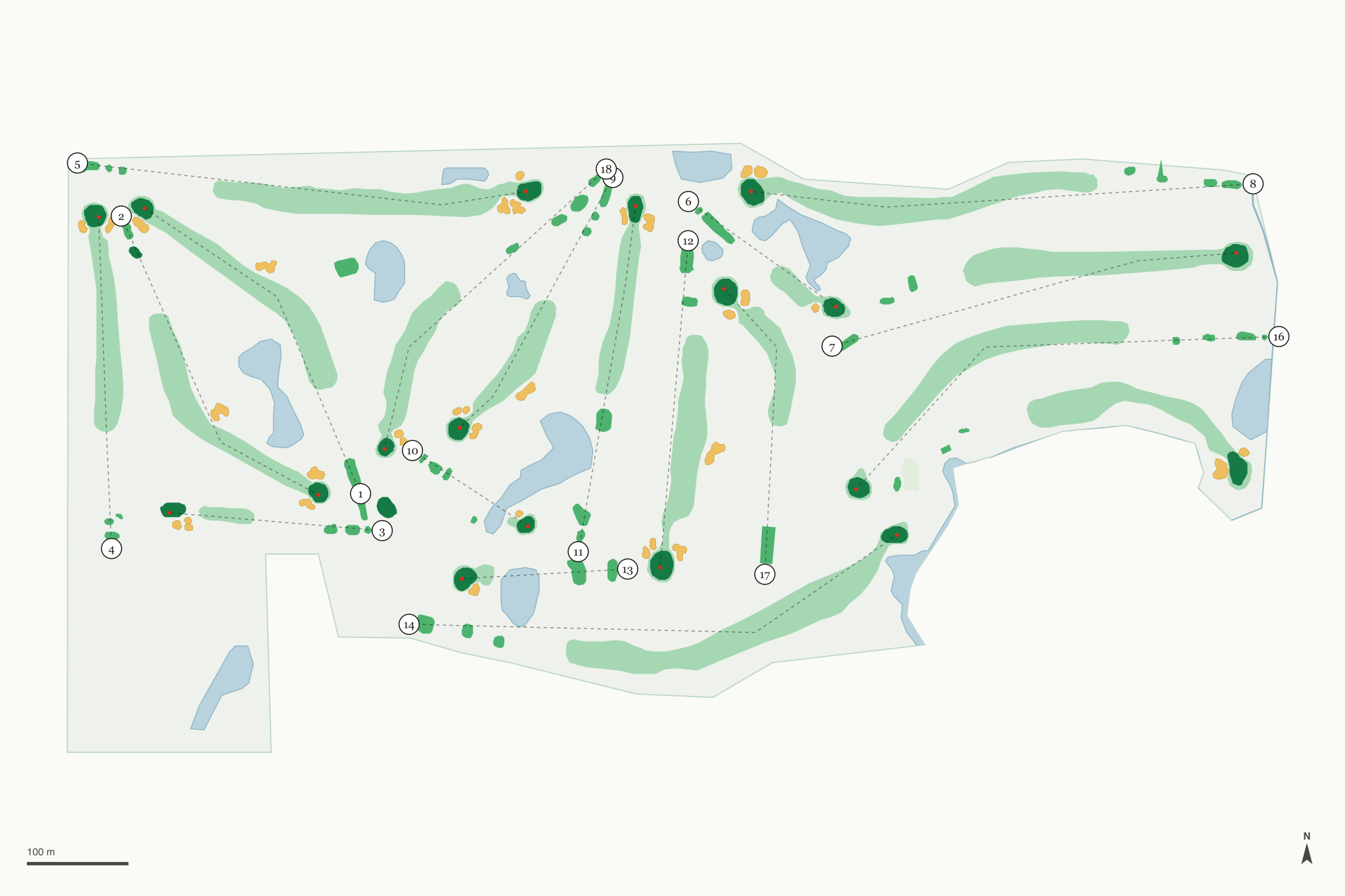 Map of Forest Hills Golf Club
