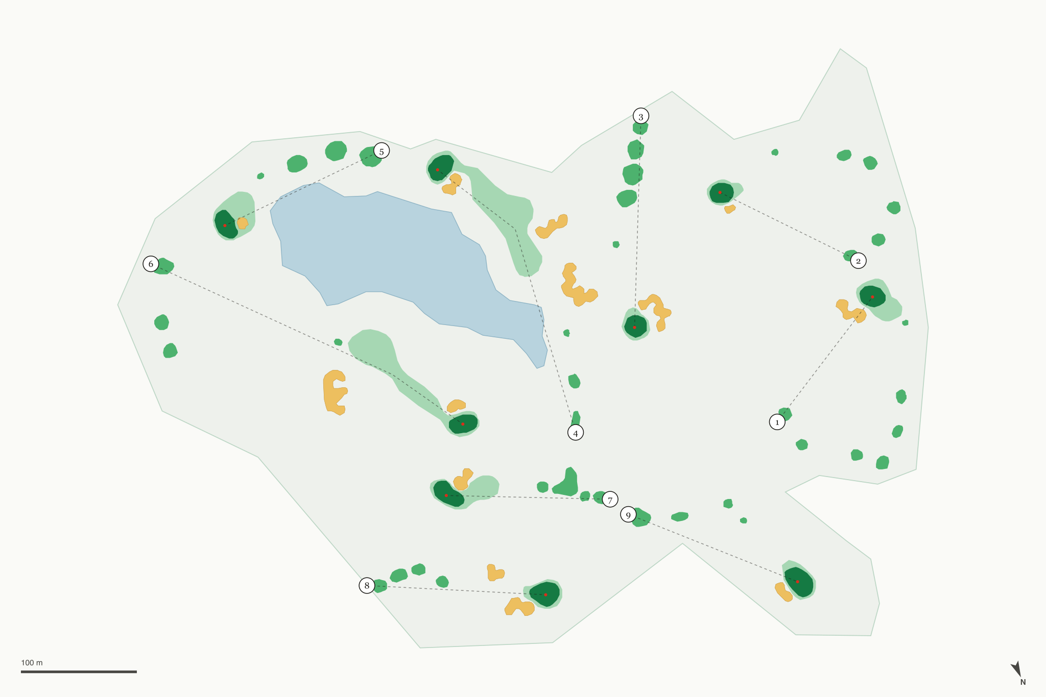 Map of Pelican & Heron Golf Courses