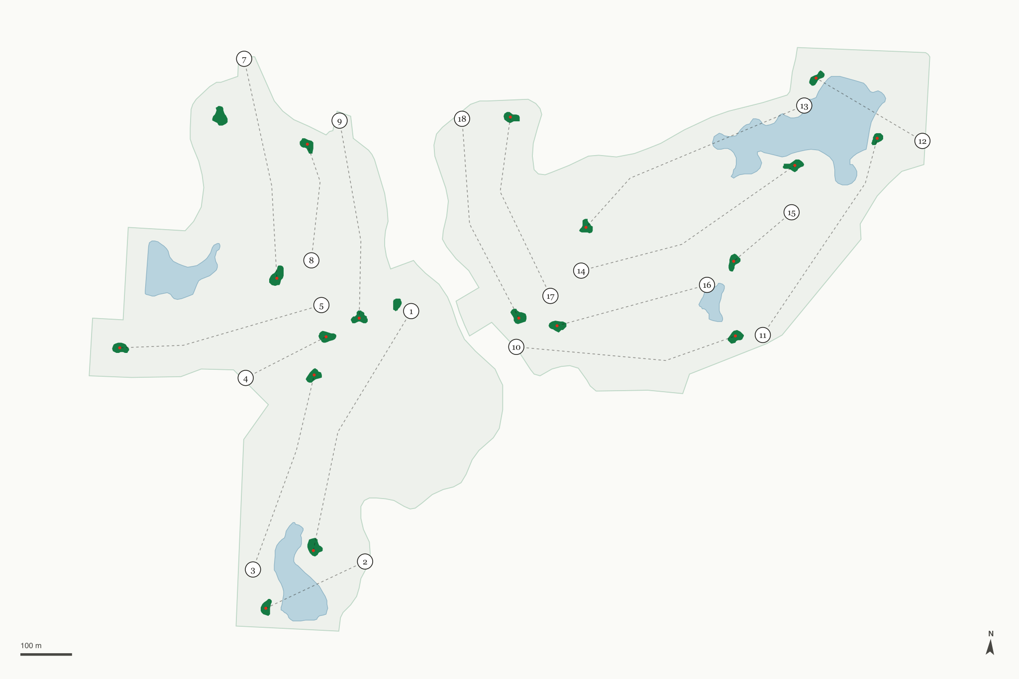Map of The Ridge Golf Club