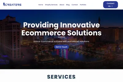 Screenshot of the ItCreaters homepage