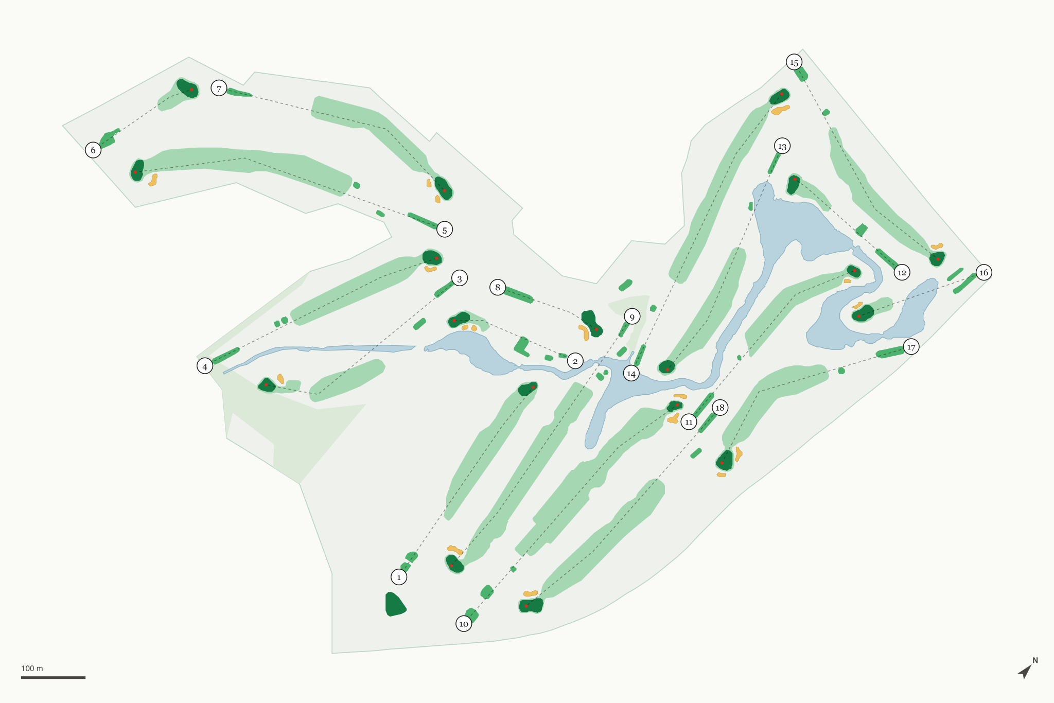 Map of Detwiler Park Golf Course
