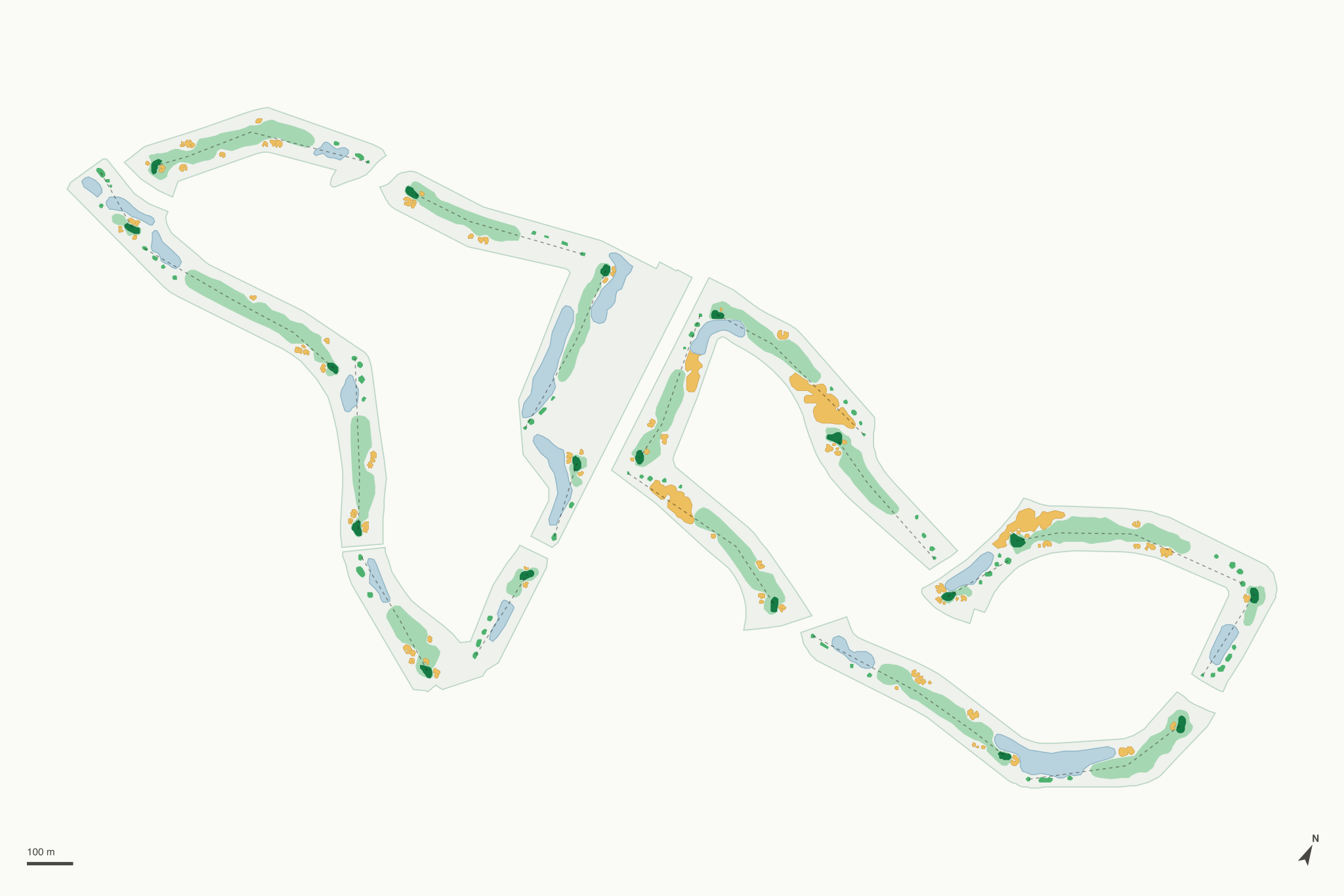 Map of Shadow Hills South Course