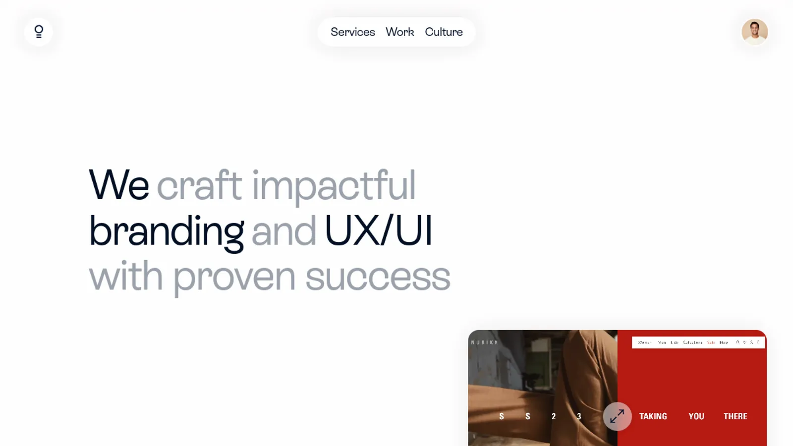 Screenshot of the Bolden homepage