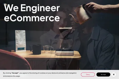 Screenshot of the pixelcabin homepage