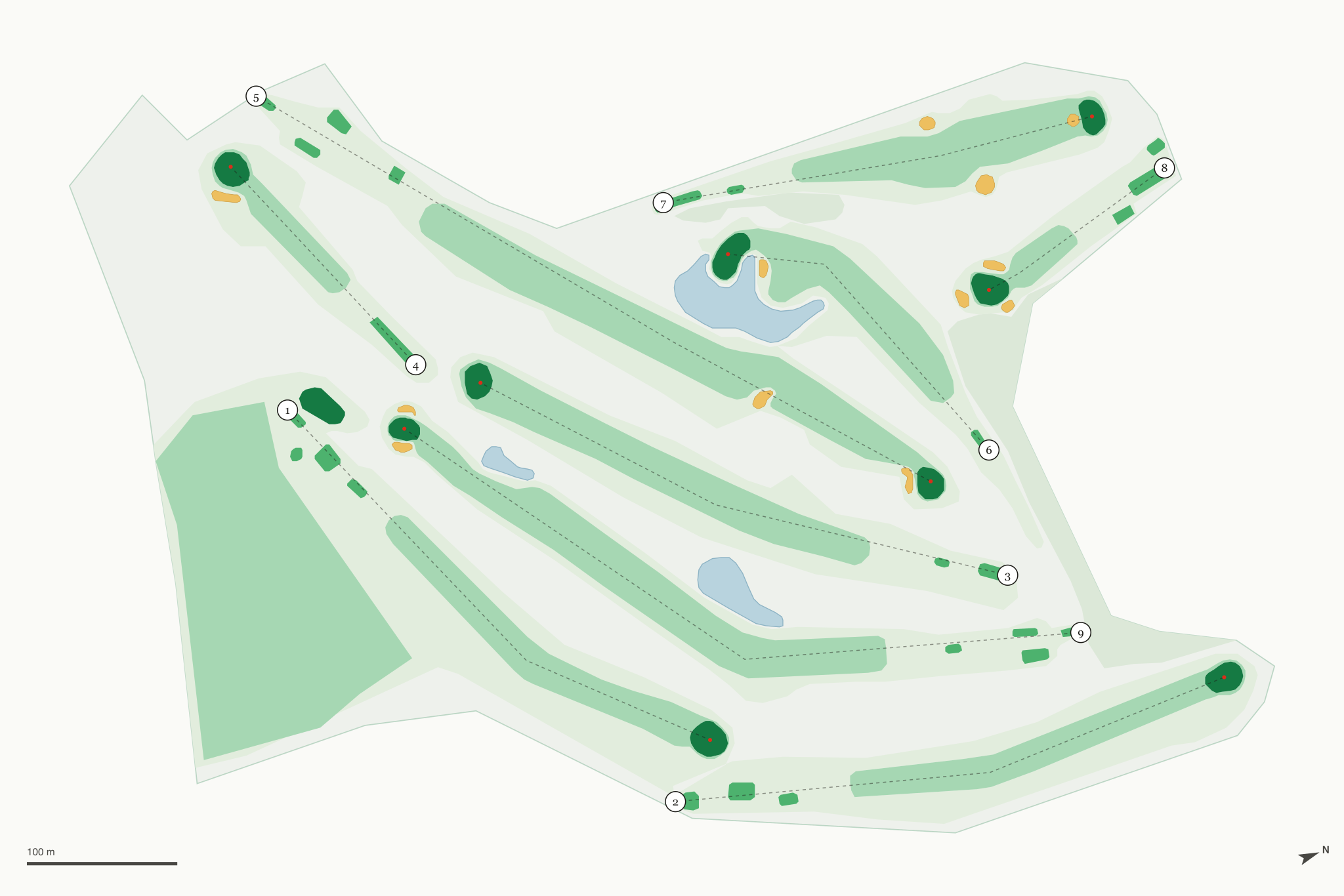 Map of Princeton Valley Golf Course