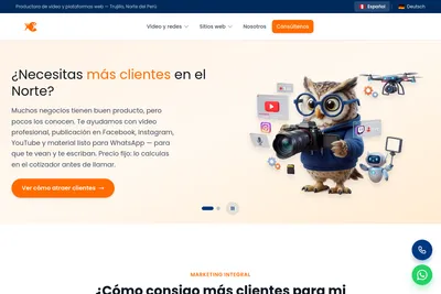 Screenshot of the Bräutigam Media homepage