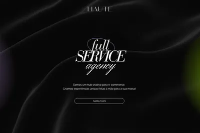 Screenshot of the HAUTE ECOMMERCE homepage