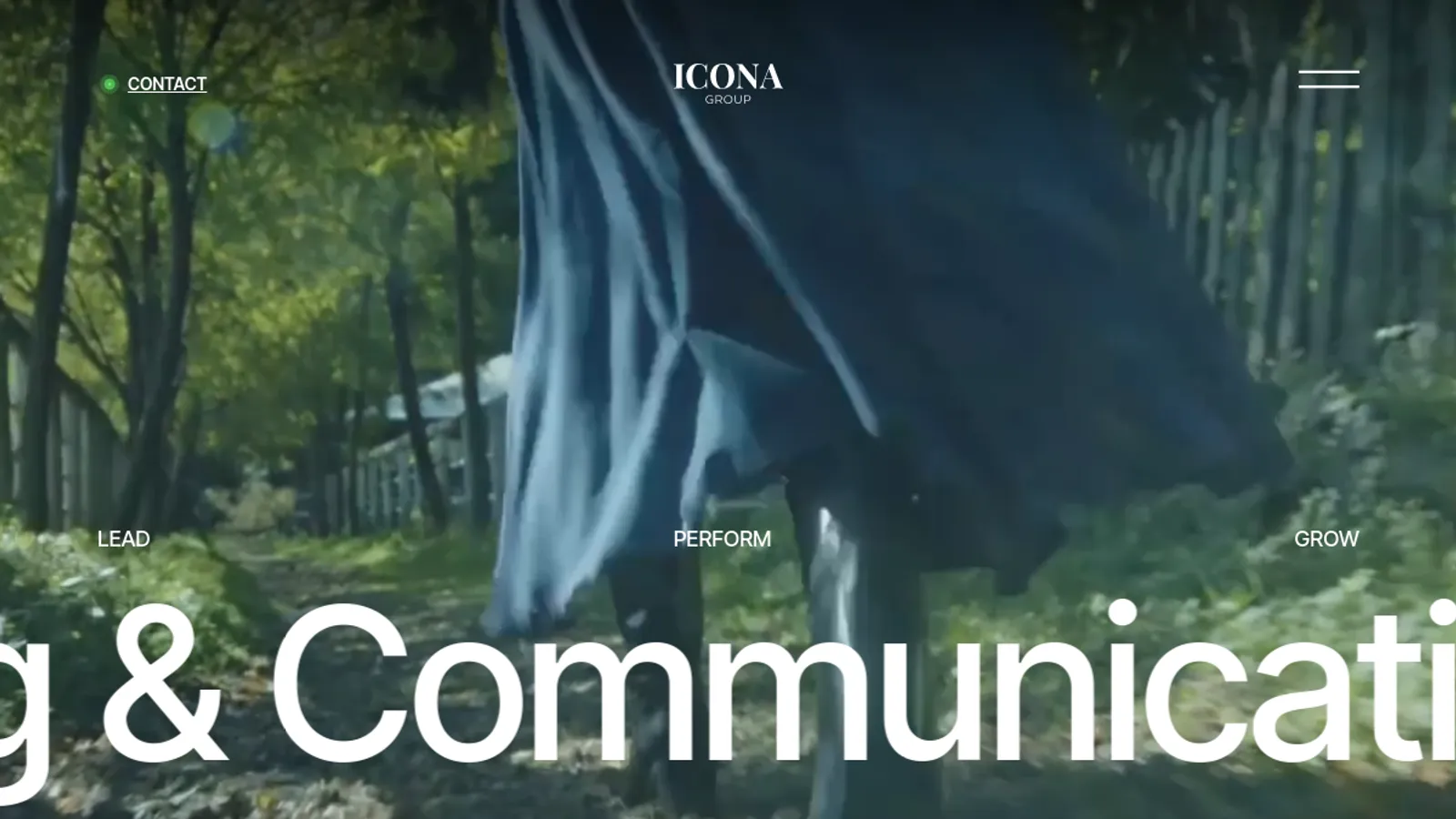 Screenshot of the ICONA GROUP SRL homepage