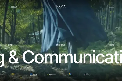 Screenshot of the ICONA GROUP SRL homepage