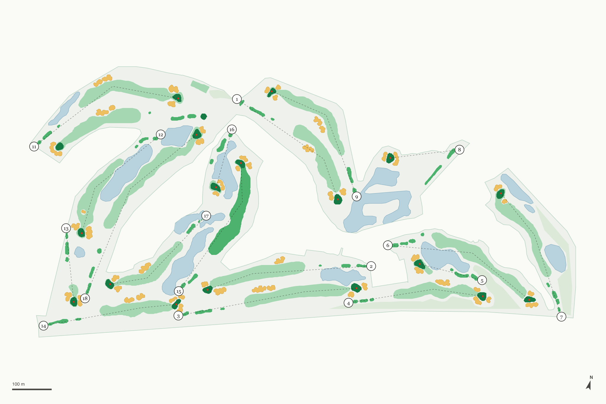 Map of Key West Golf Club