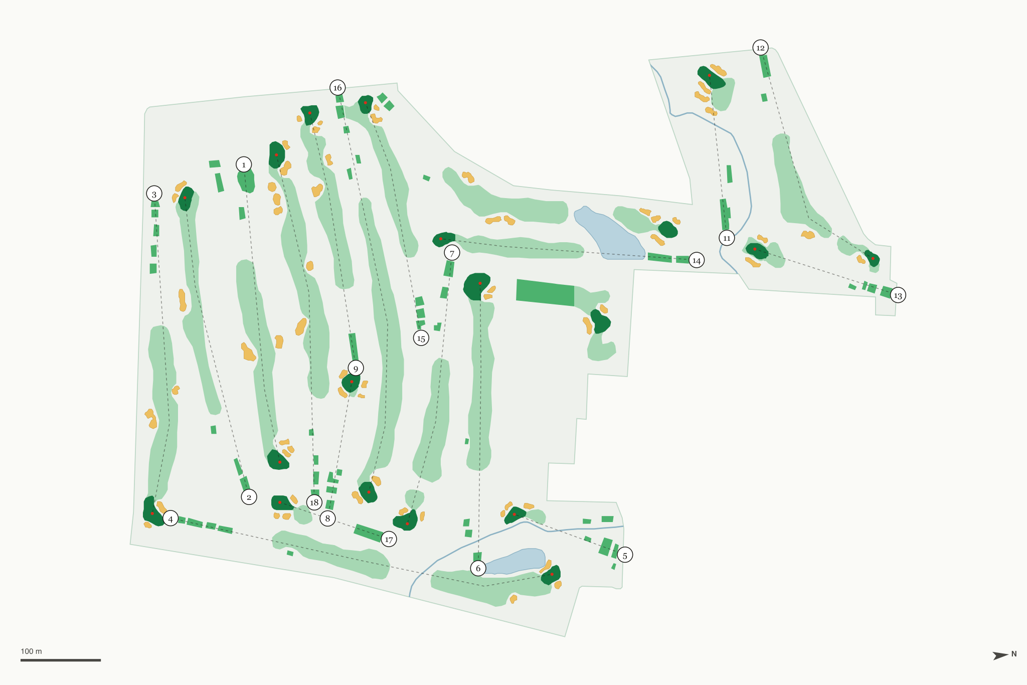 Map of Algonquin Golf Club