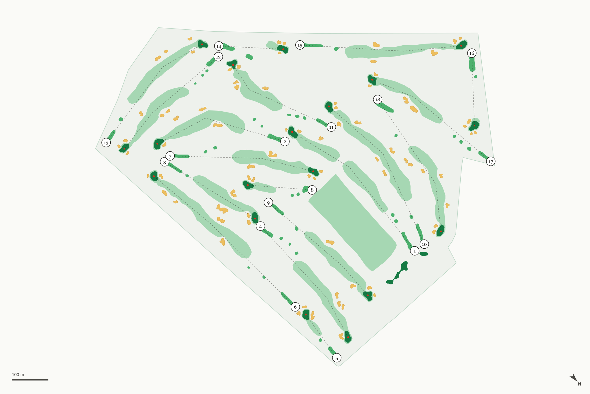 Map of Victoria Golf Course