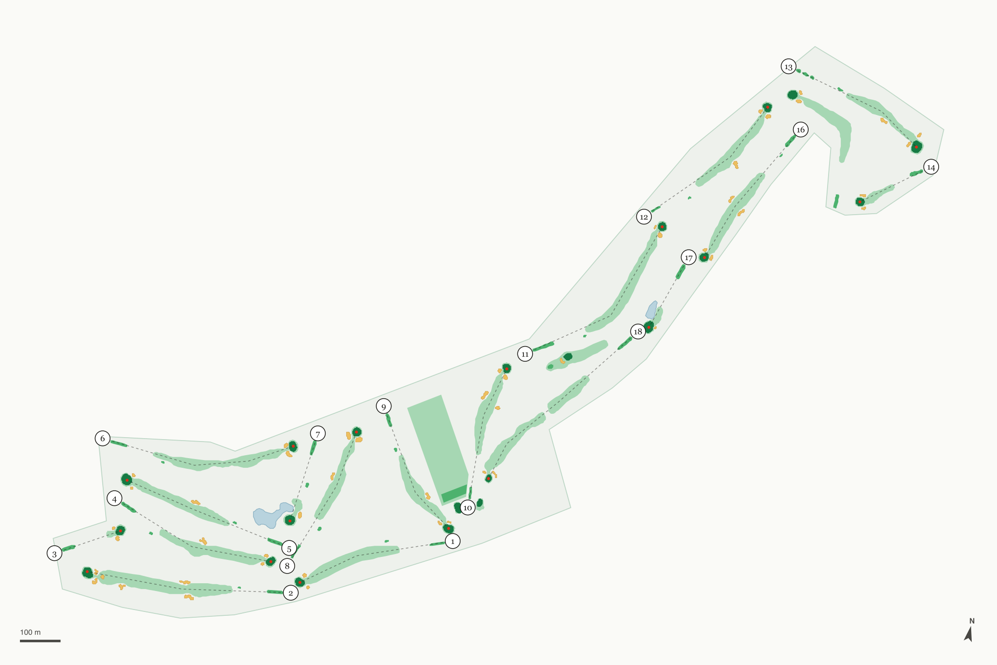Map of Peach Tree Golf & Country Club