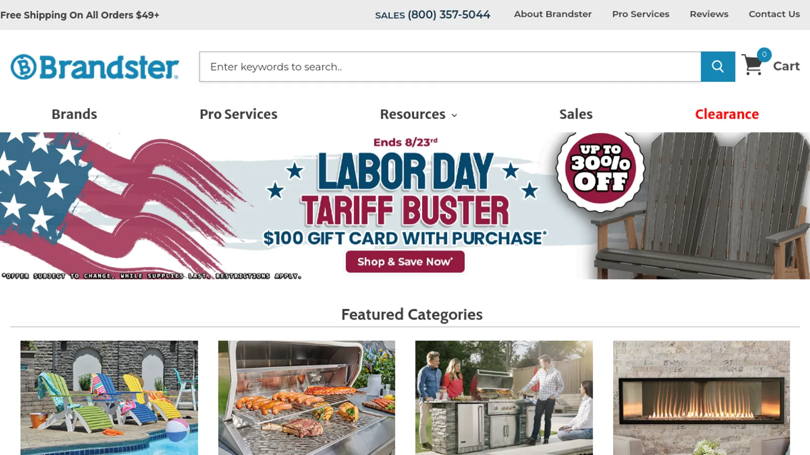 Screenshot of the Brandster, Inc. homepage