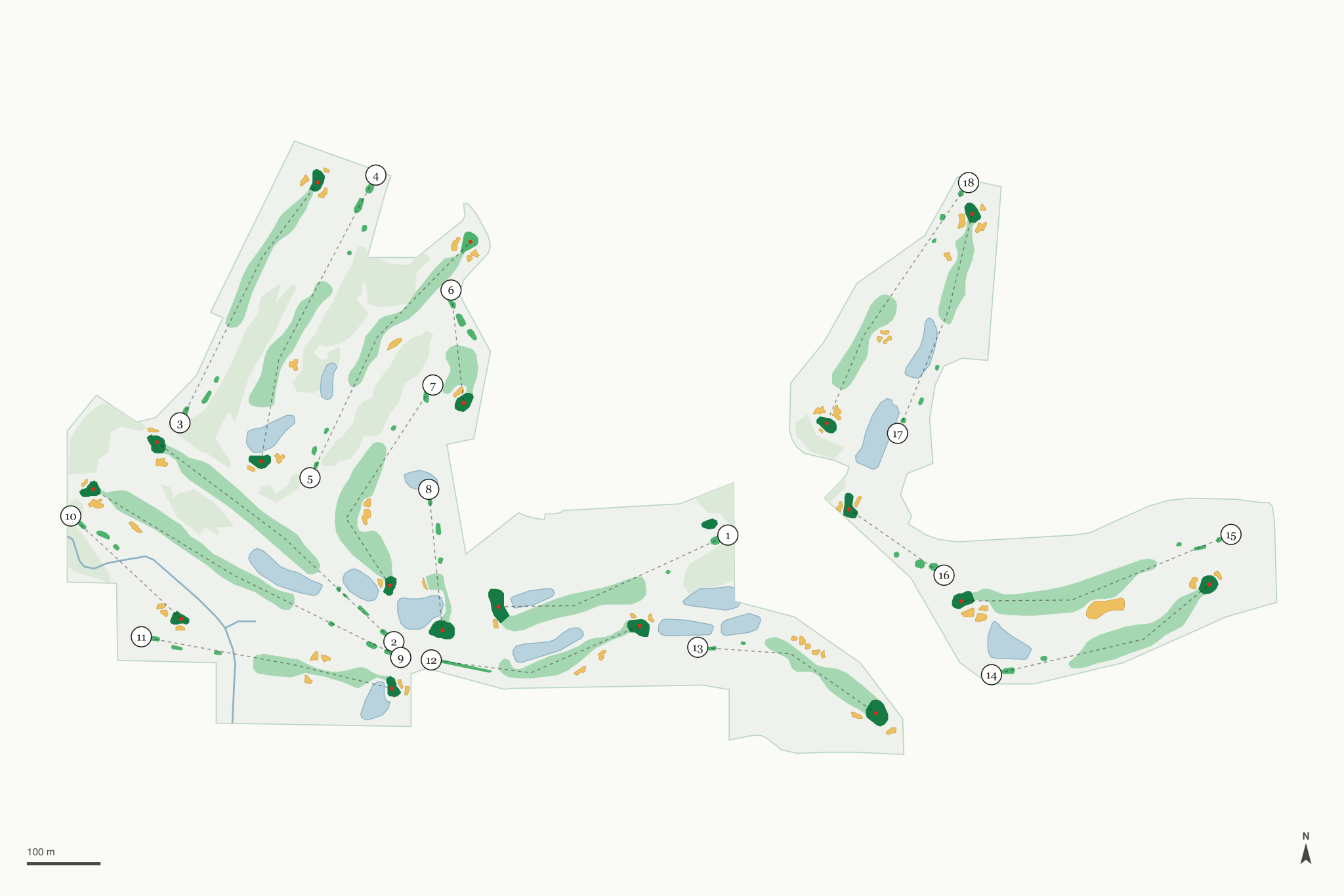 Map of Spruce Run Golf Course