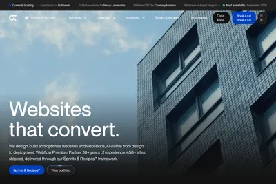 Screenshot of the Groove Digital B.V. homepage