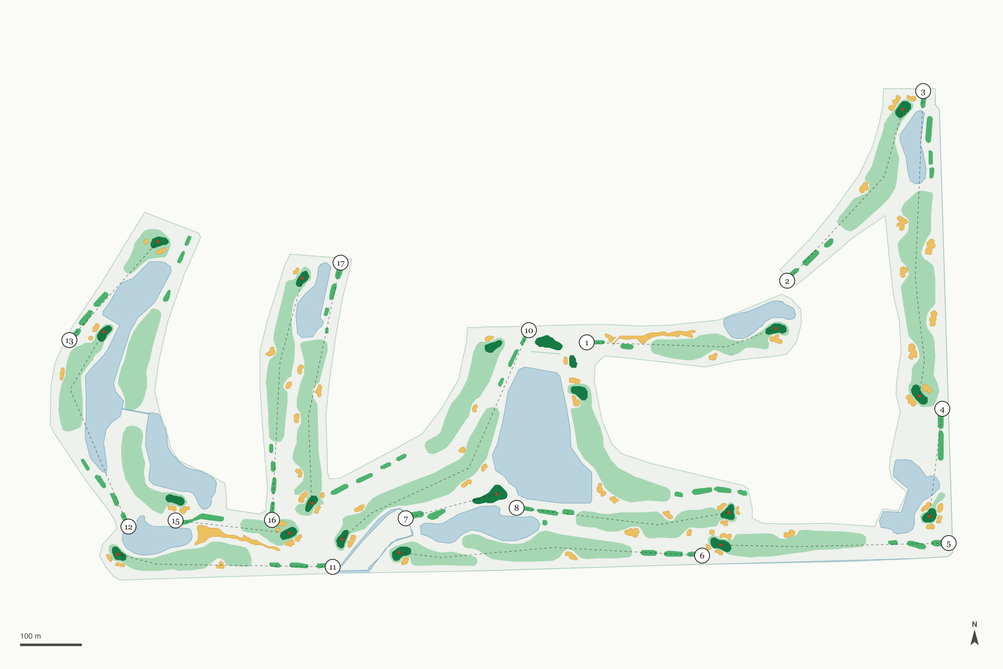 Map of Pembroke Lakes Golf