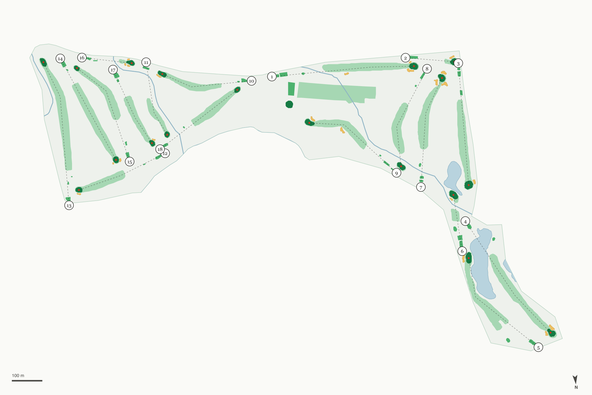 Map of Eagle Creek Golf Club