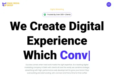 Screenshot of the Singh Media Group homepage