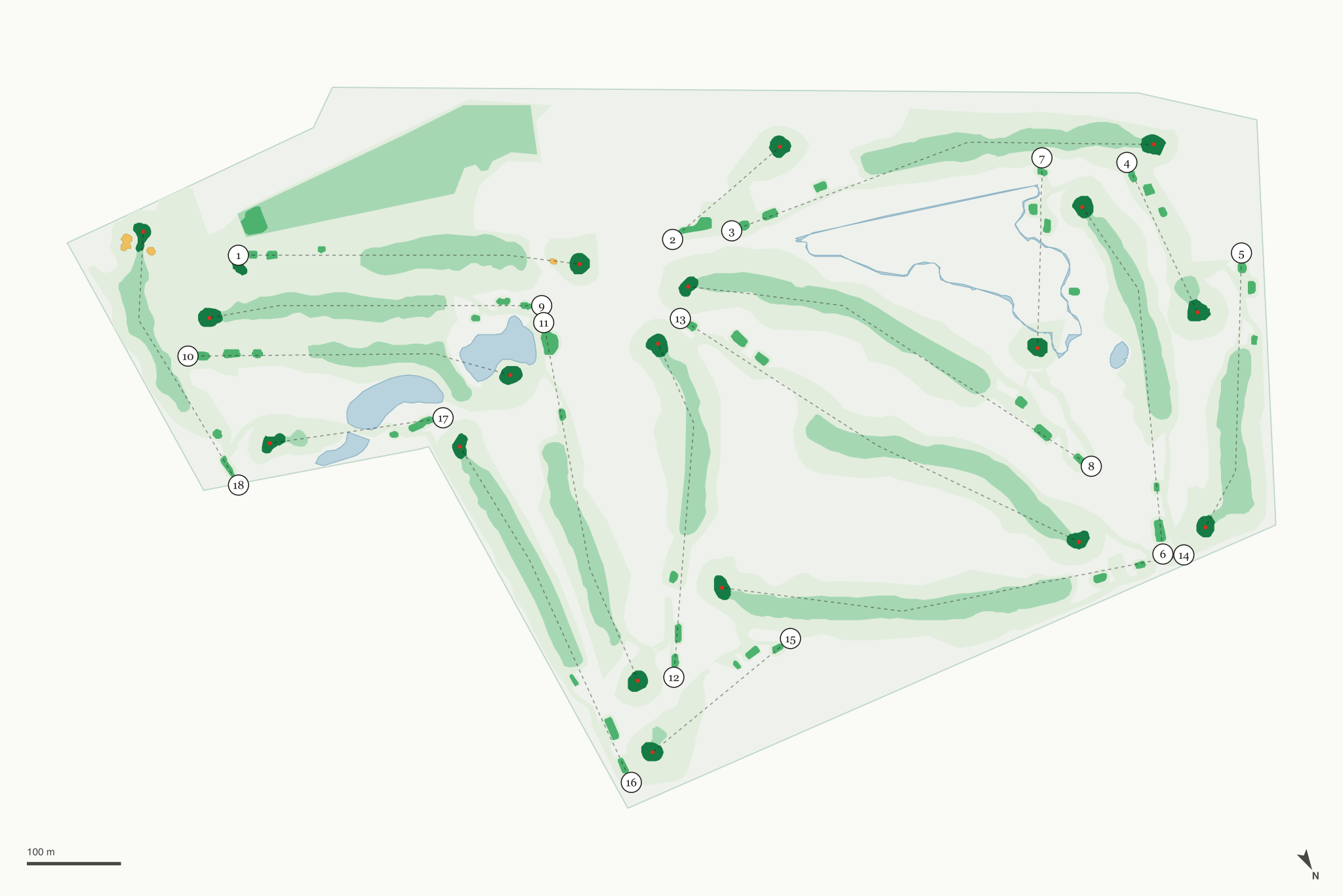 Map of Hail Ridge Golf Club