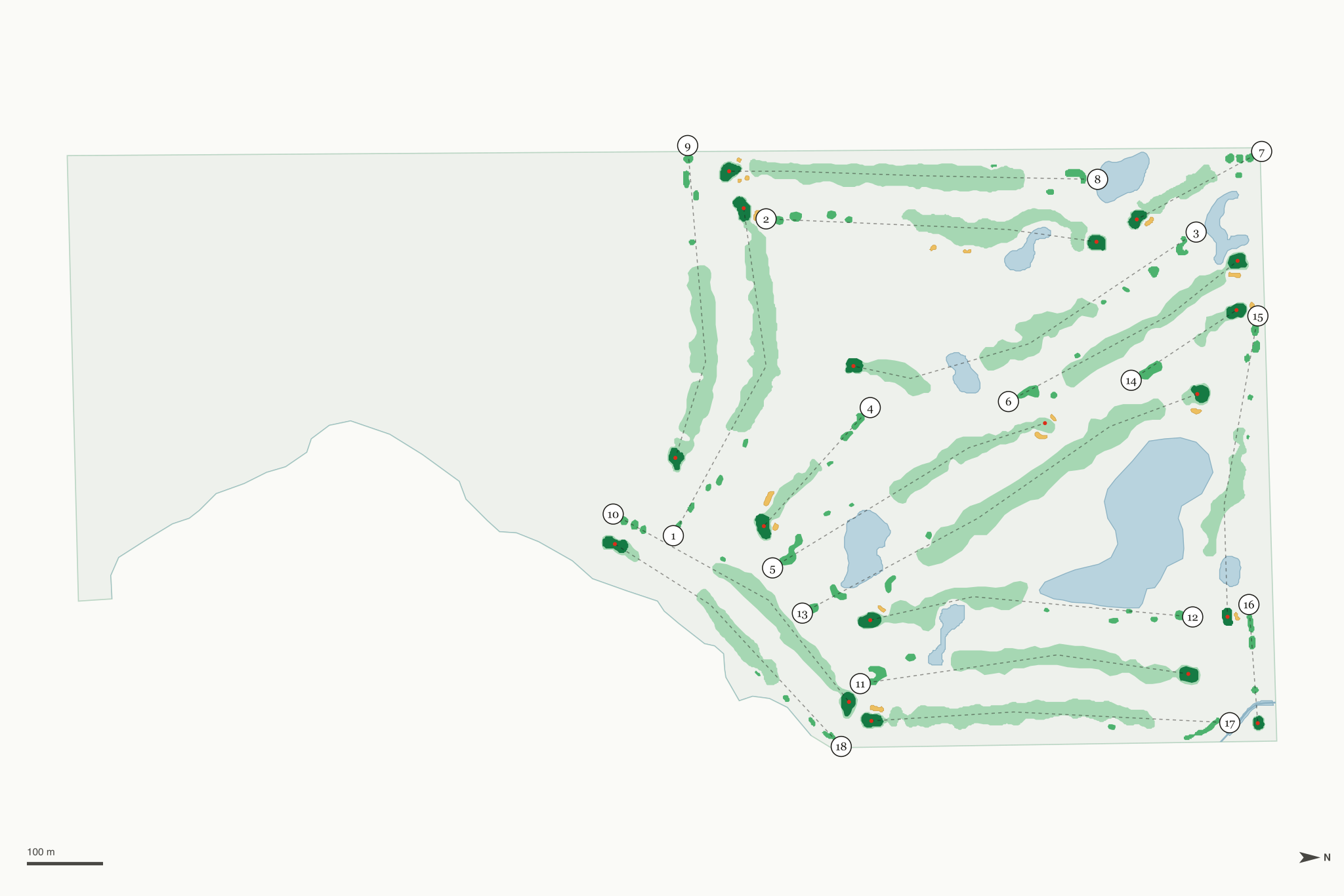 Map of Sugarbush Golf Club