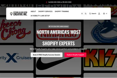 Screenshot of the Ketchum, Killum & Wynn Creative Inc. homepage