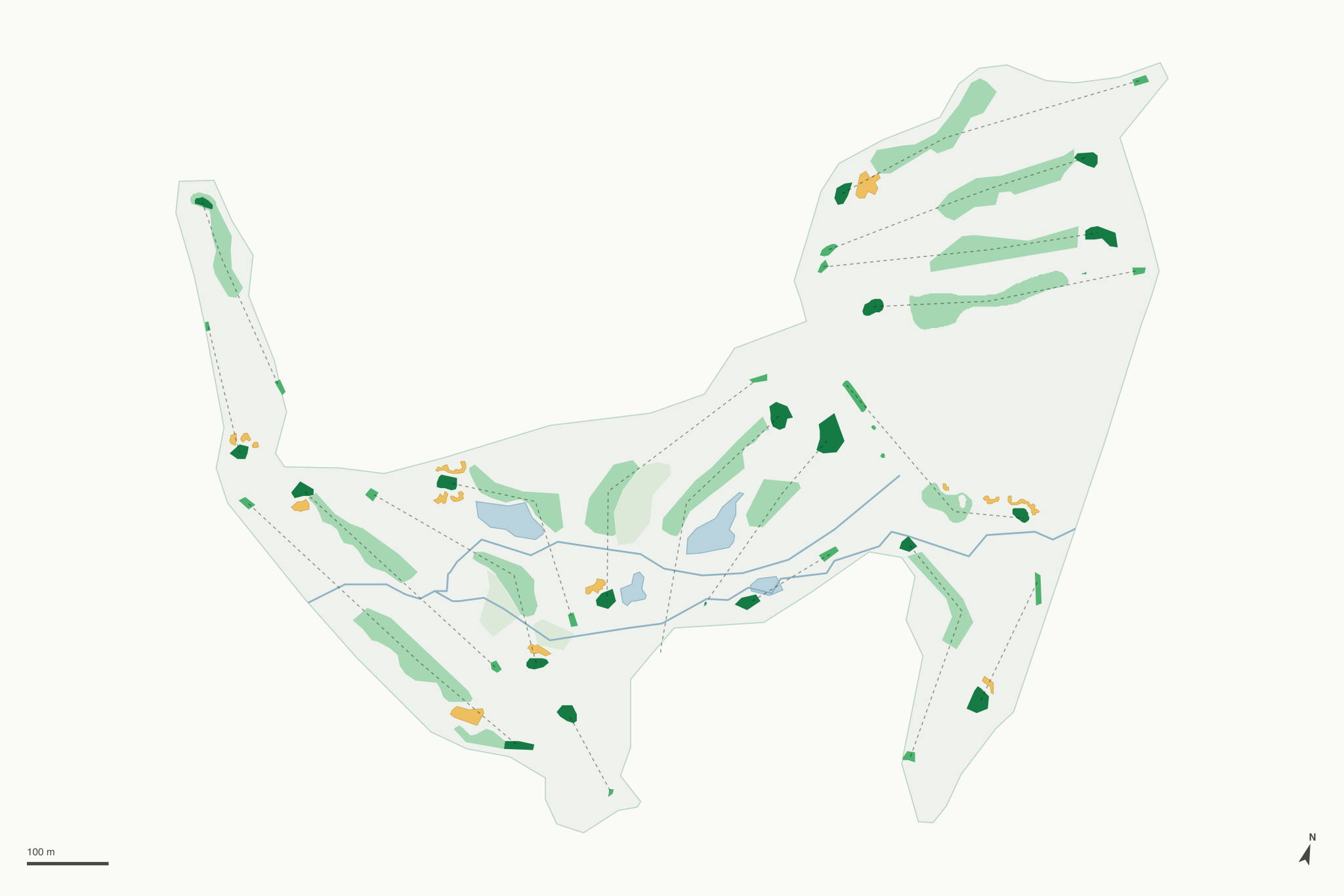 Map of Quail Hollow Golf Course