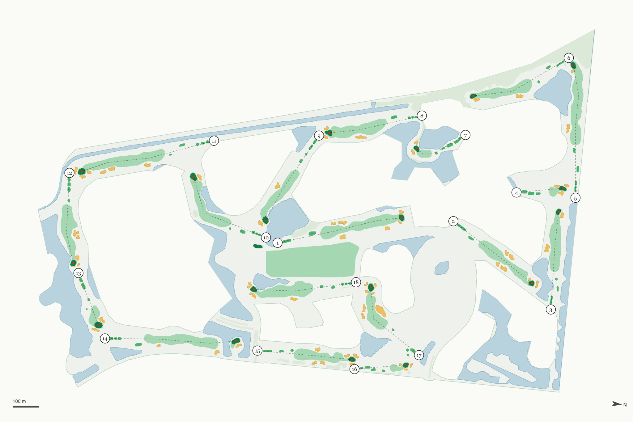 Map of Viera East Golf Course