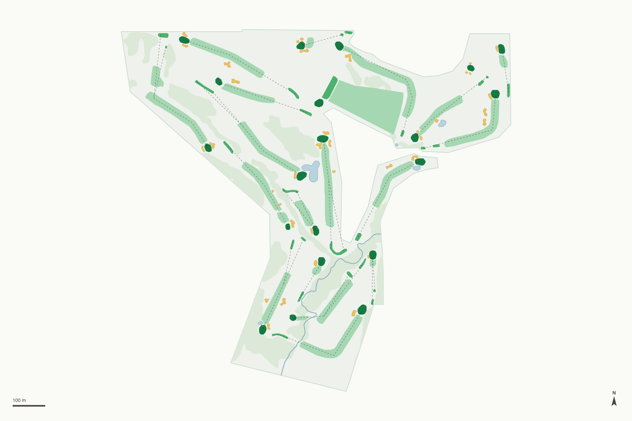 Map of Willow Creek Golf Course