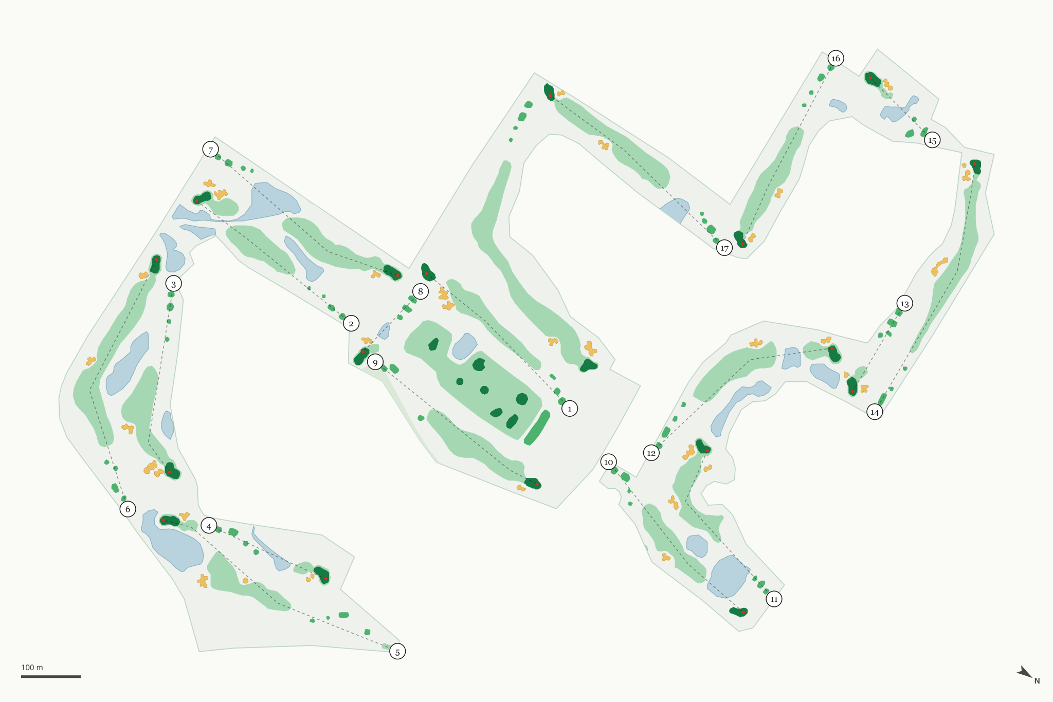 Map of Boulder Pointe Golf Club