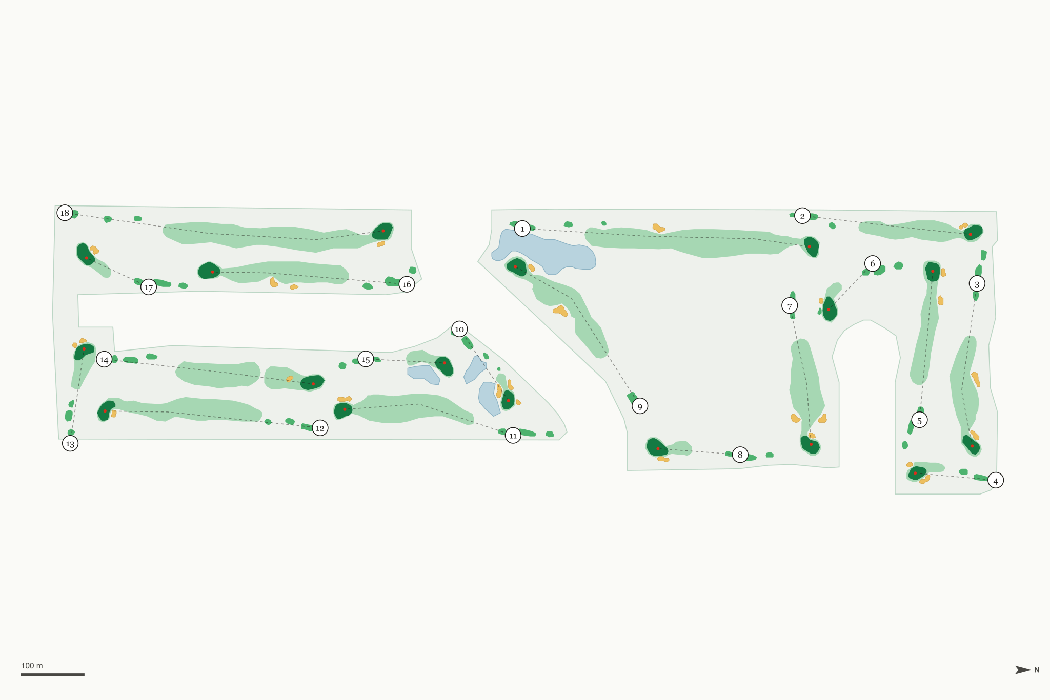 Map of Ironwood Golf Club