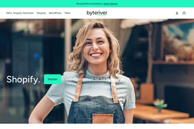 Screenshot of the byteriver.de homepage