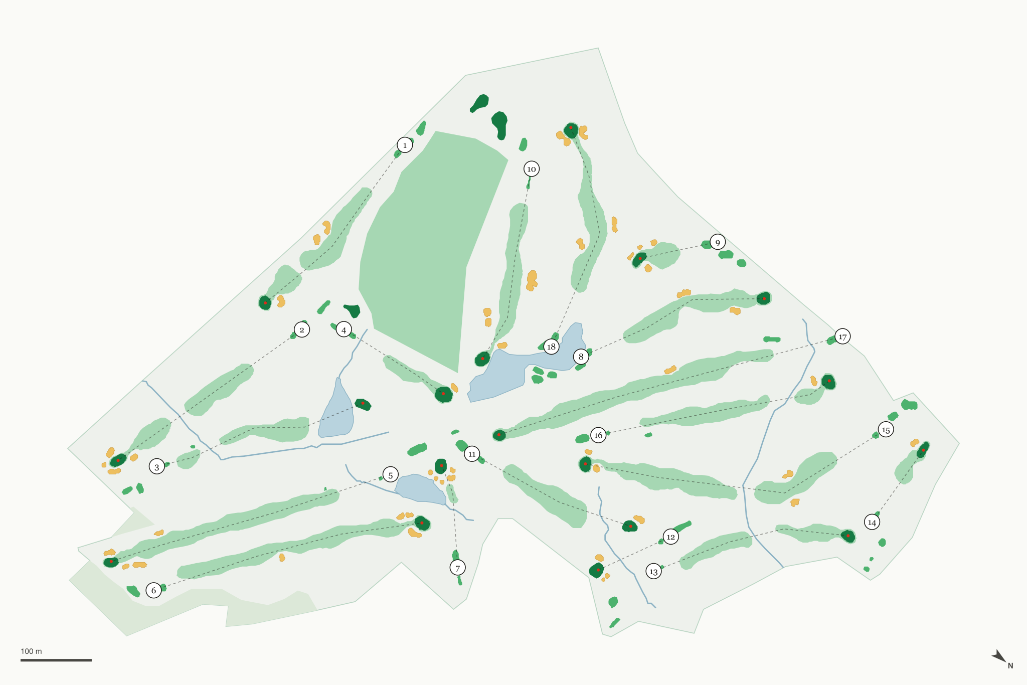Map of Grantwood Golf Course