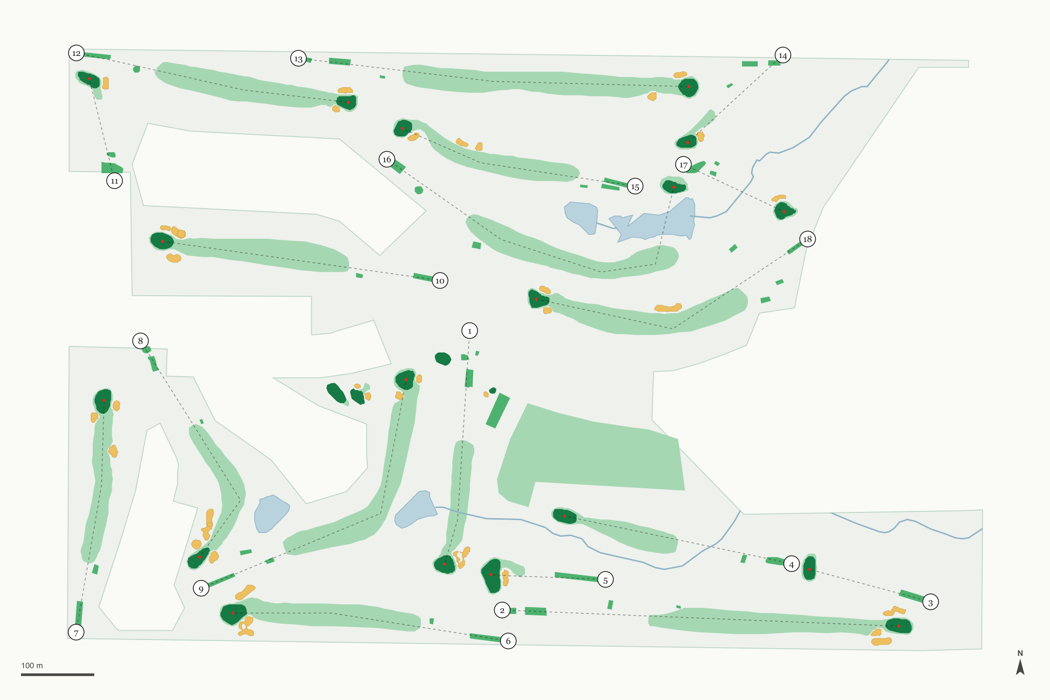 Map of Thunder Hills Country Club